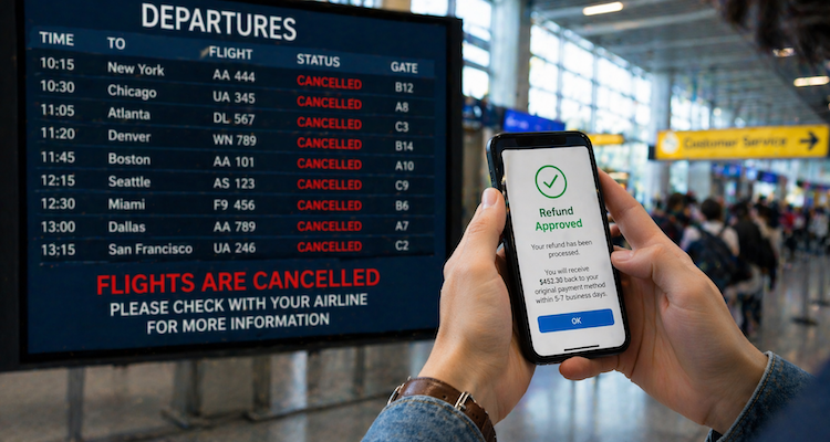 Airlines Now Have To Give You Your Money Back In Cash When Your Flight Is Canceled