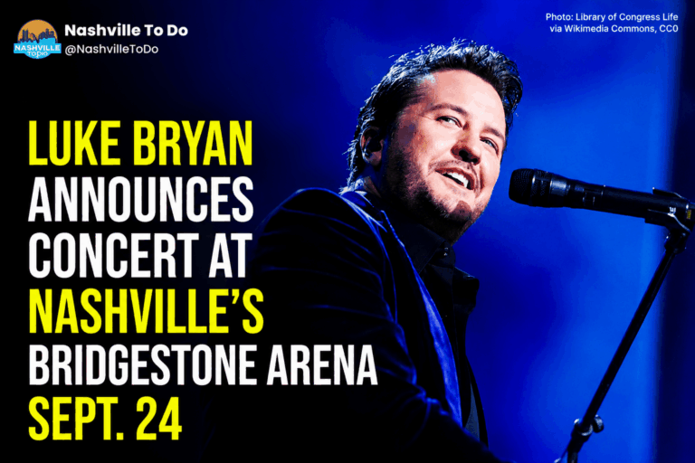 Luke Bryan Announces Concert at Nashville’s Bridgestone Arena Sept. 24