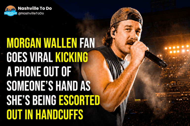 Morgan Wallen Fan Goes Viral After Kicking Phone Mid-Arrest At Concert