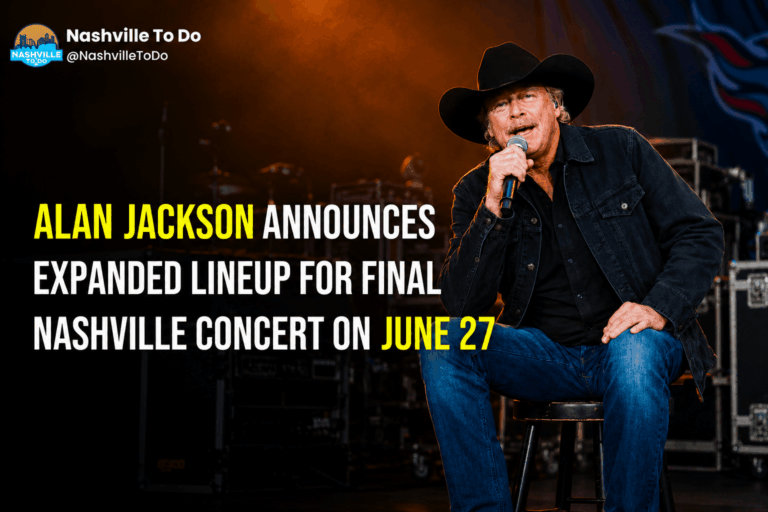 Alan Jackson announces expanded lineup for final Nashville concert on June 27