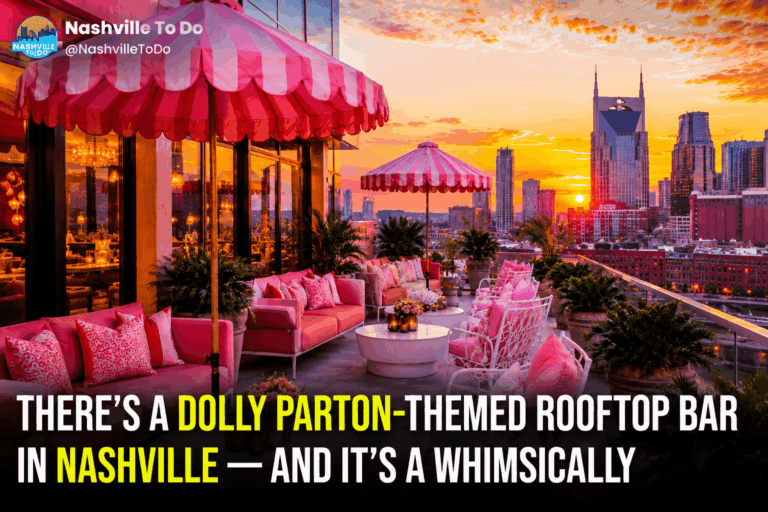 There's a Dolly Parton-themed Rooftop Bar in Nashville — and It's a Whimsically Pink Paradise