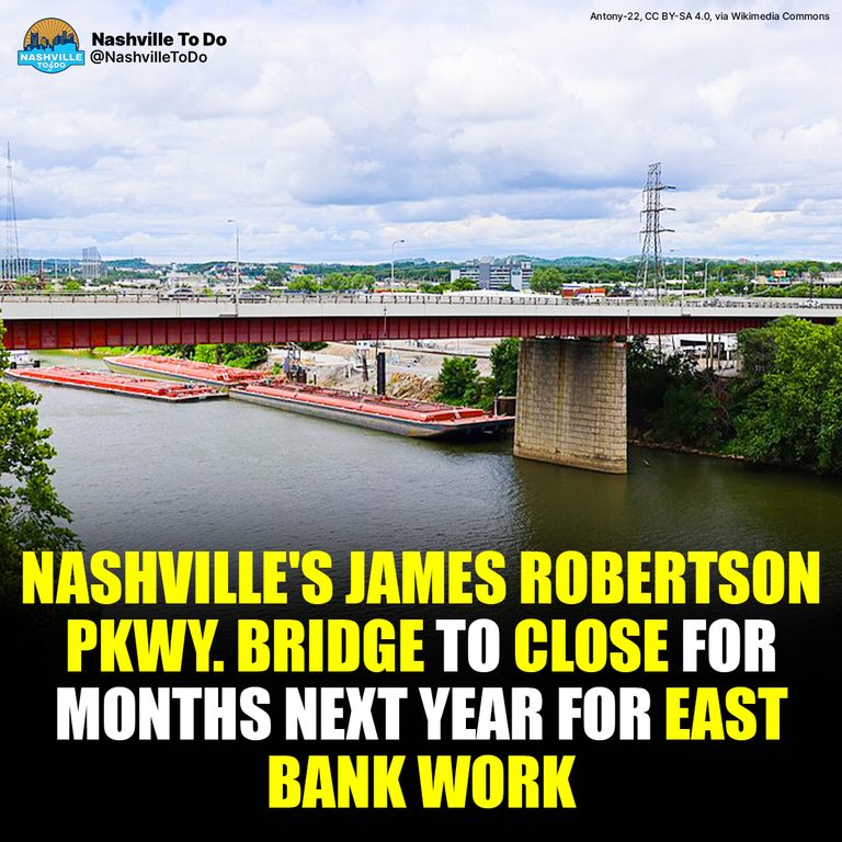 A Major Downtown Nashville Bridge Will Close for Months — Here’s Why Drivers Should Start Paying Attention Now