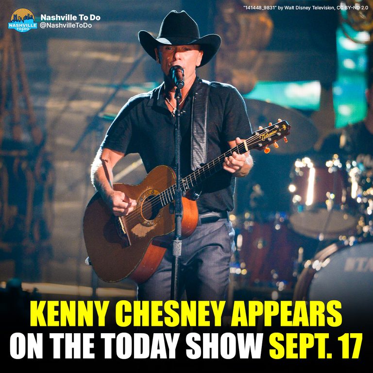Kenny Chesney Takes Nashville Music to the TODAY Show Ahead of a Big Week