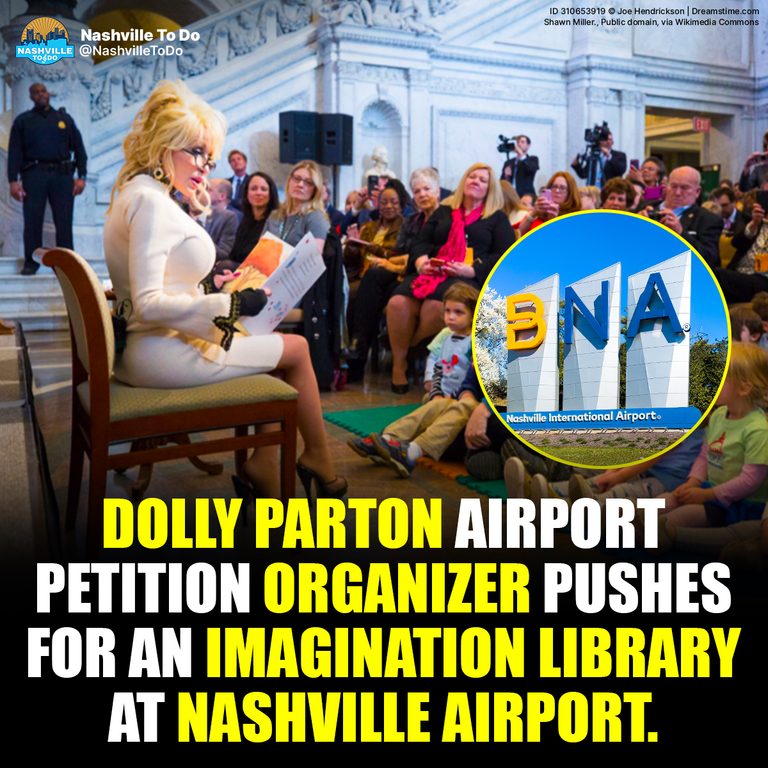 Dolly Fans Want BNA Tribute to Include Free Books for Traveling Kids