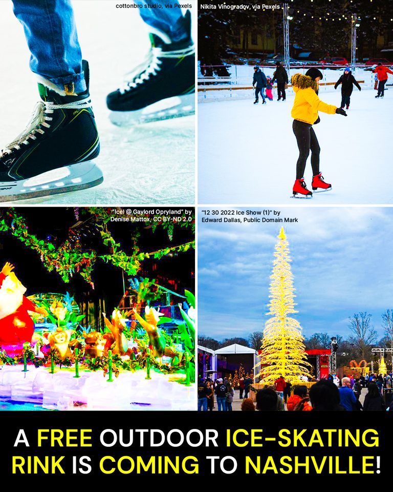 A FREE Outdoor Ice-Skating Rink Is Coming to Nashville!