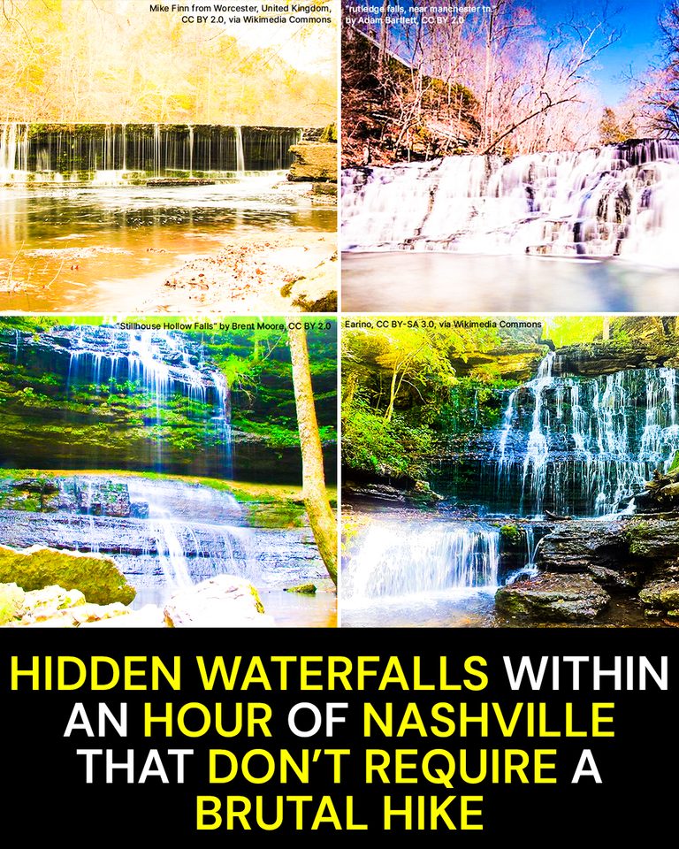 Hidden Waterfalls Within an Hour of Nashville That Don’t Require a Brutal Hike