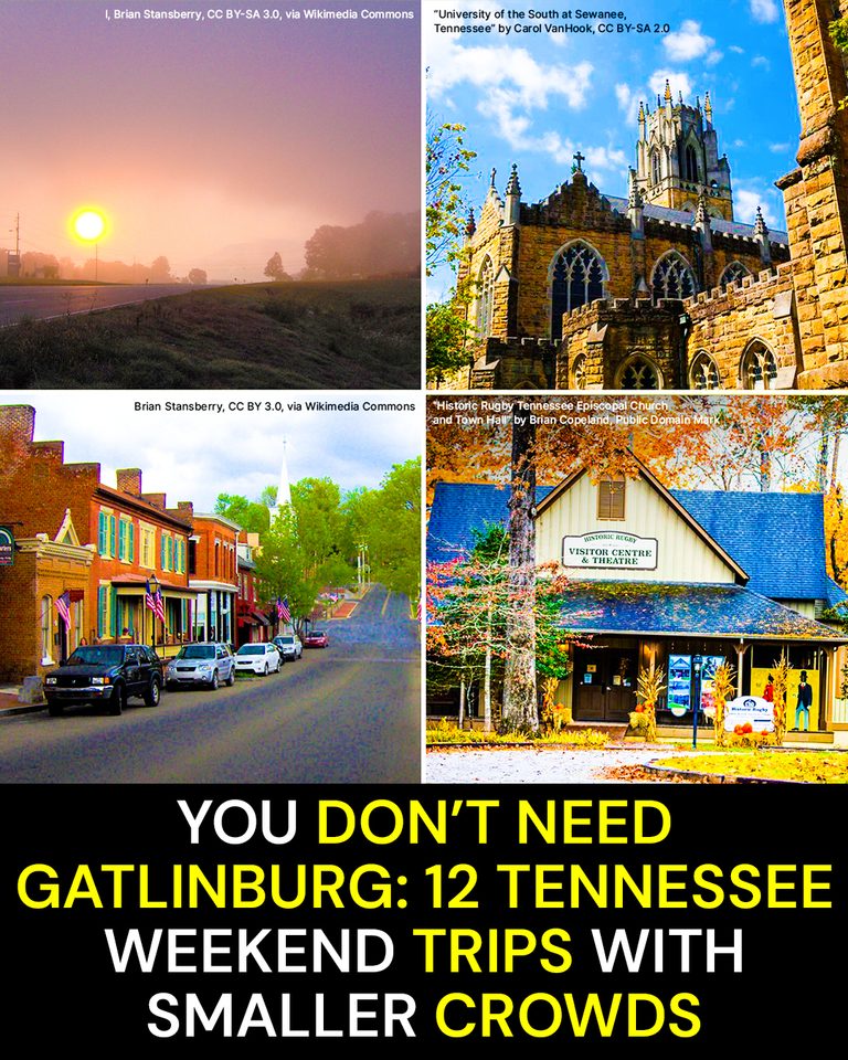 You Don’t Need Gatlinburg: 12 Tennessee Weekend Trips With Smaller Crowds