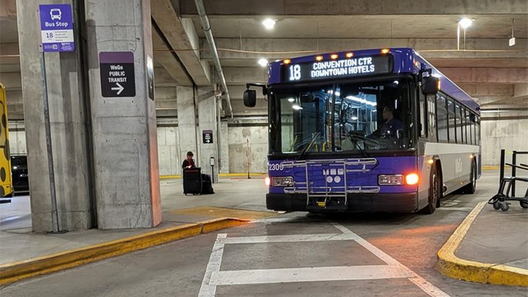 The $2 Airport Bus That Takes You Into Downtown Nashville—Here’s Where to Catch It